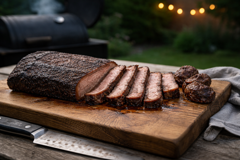 Brisket uden panik: sådan regner du tid, temperatur og hvile ind