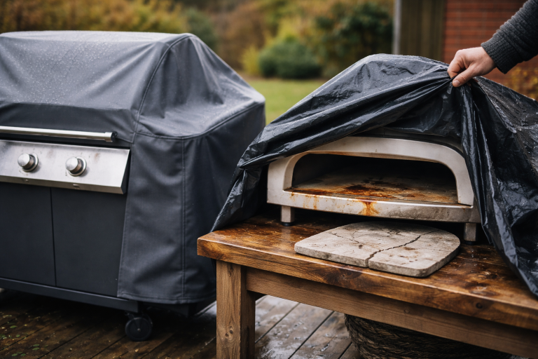 Cover til grill og pizzaovn: sådan undgår du rust, mug og sprængte sten