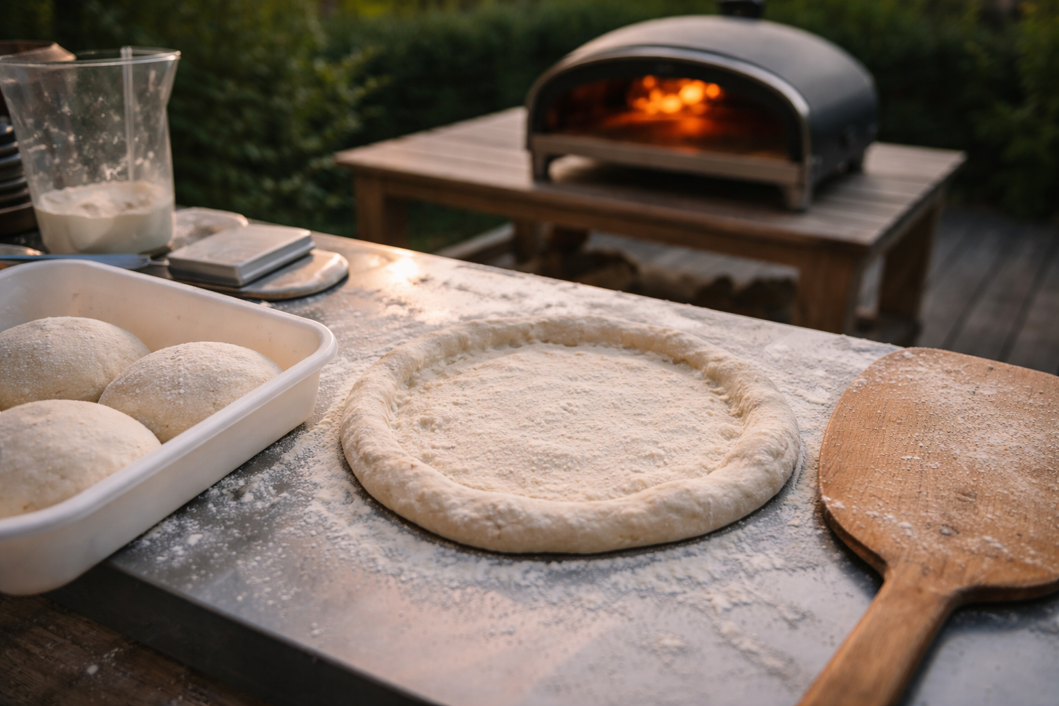 Pizza som ved den gode napoletaner: sådan laver du dej til virkelig høj varme