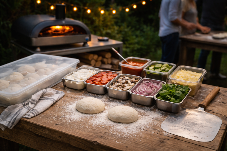 Sådan kører du pizza-party som en lille restaurant i baghaven