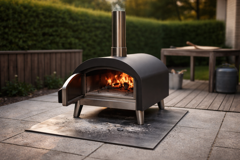 Sådan placerer du din pizzaovn i haven uden at svede over brandsikkerhed