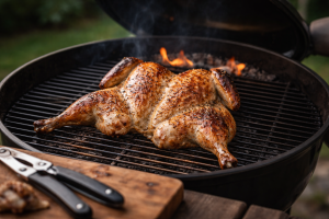 Spatchcock kylling på grill: sådan får du sprødt skind hver gang