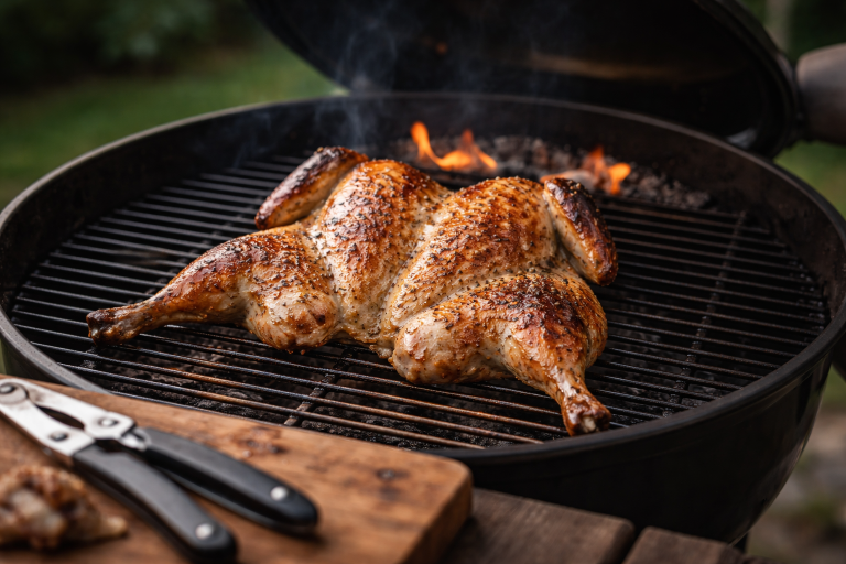Spatchcock kylling på grill: sådan får du sprødt skind hver gang