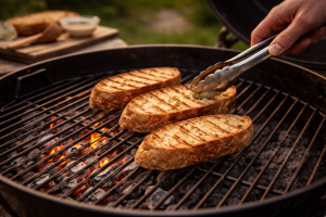 Grillet brød: sådan får du sprød overflade uden at det brænder på