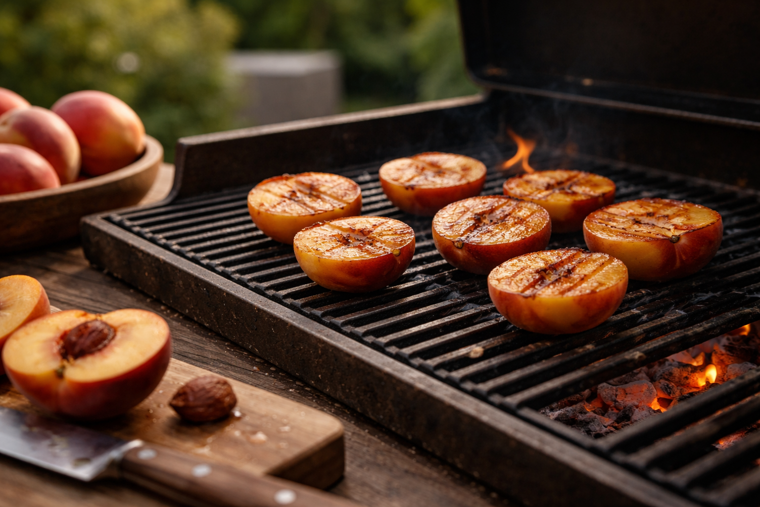 Grillet fersken: sådan griller du frugt uden at den bliver til mos
