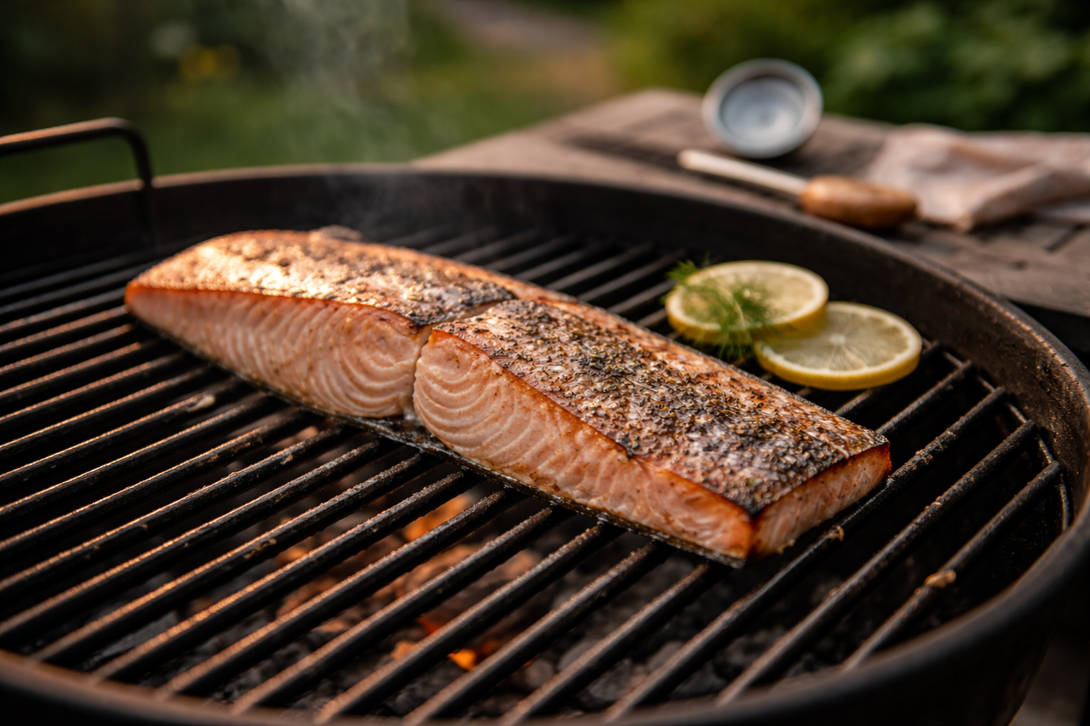 Laksefilet på grill: temperatur, tid og teknik (så den ikke hænger fast)