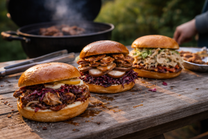 Reste-burger på grill: brug and, flæskesteg eller kylling uden at få tørt fyld