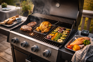 Temperaturer på gasgrill: præcise stegetider og kernetemperaturer til kød, fisk og grønt