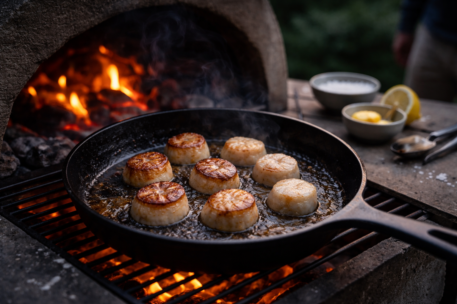 Grillede kammuslinger: tid, varme og sådan undgår du seje kammuslinger
