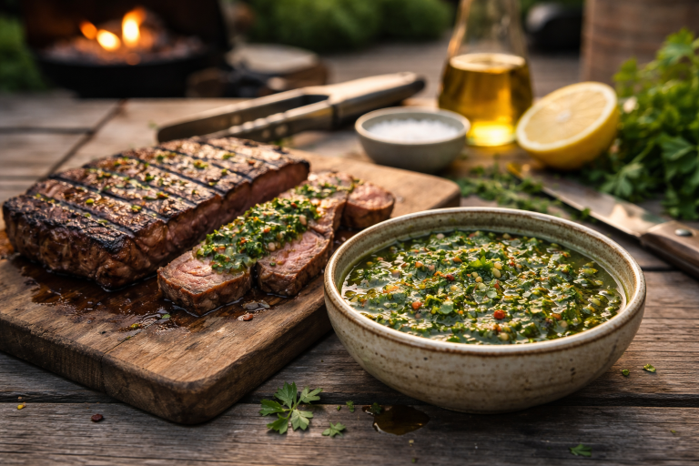 Chimichurri: klassisk argentinsk sauce til steak (perfekt til grill)